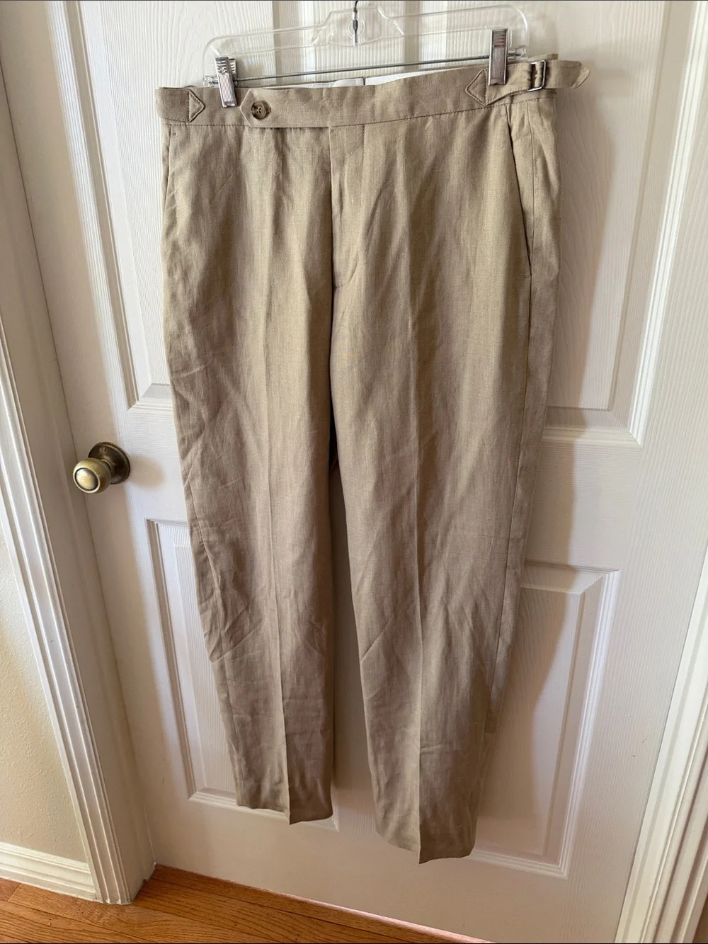 Todd Snyder Khaki Trousers Pleated Chinos Sz 32/32.  Box46